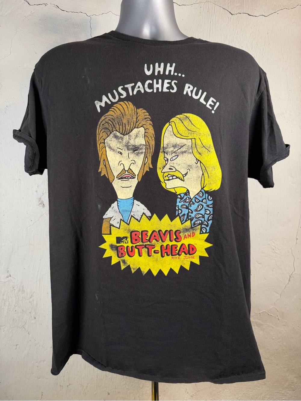 Beavis and Butt-Head | MTV | Uhh... Mustaches Rule | 90's Disguise Tee